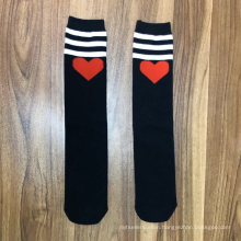 teen student striped tube socks customised school socks black